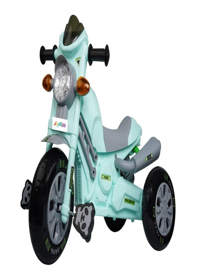 JoyRide Mini Bullet Scooter for Kids Plug & Play with Head Light Cushion Seat High Java Tricycle Smart Design Ride On Tricycle Sky Blue - Image 1